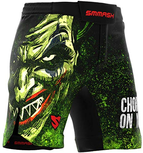 SMMASH Choker Ultralätt Shorts MMA Herr, Kampsport Byxor, Brottning UFC, Exceptionell Rörelsefrihet, BJJ, Krav Maga, Andas och Lätt, Antibakteriellt Material, Tillverkad i EU (S)