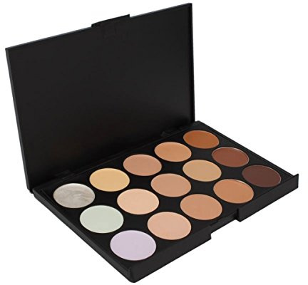 Concealer Palette 15 Farben Contouring Concealer - Corrector Palette Cover Abdeck Concealer Makeup Palette, Concealer Abdeckcreme Camouflage Palette für Profi-und Tägliche