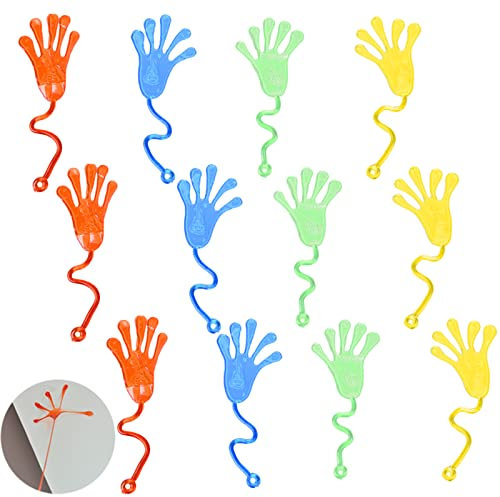 iJiZuo 12PCS Party Favors Jouets pour Enfants, Ensemble de Mains Collantes, Parfait comme Cadeau pour Une fête d'anniversaire pour Enfants