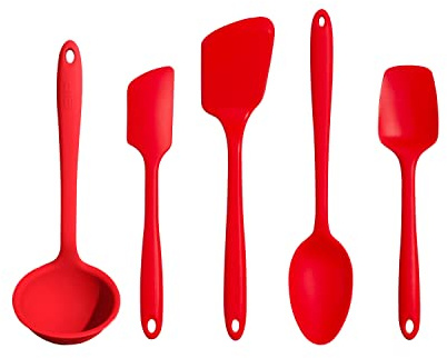 GIR GIRBDLE5UP103RED 5 Piece Utensil Set Red, Silicone