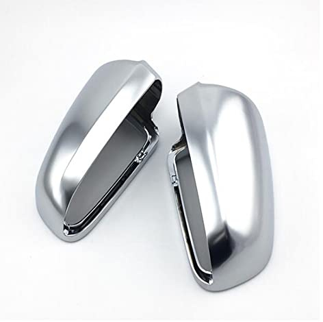 Skalskydd för backspegel För Audi A4 B6 B7 A6 C6 Bil Backspegelskydd Sidovingsspegel Skydda Ramskydd Trim Silver Matt Krom Skalskydd Bilspegelskydd Ytterdörr Wing Mirror Cover