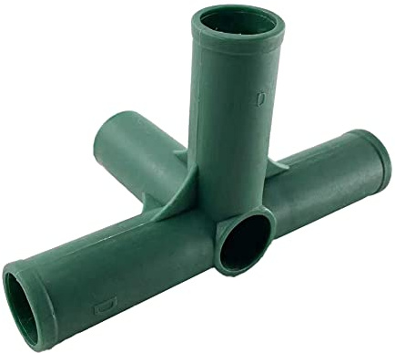 8 Stück Gewächshaus-Rahmen-Verbindungsstück, 19 mm, robuster Rohrrahmen, Markisenhalterung, Gartenarbeit, Kunststoff-Verbindungsstücke, Rohrteile, -4#