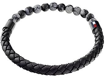 Tommy Hilfiger smycken läderarmband för män svart - 2790473, En storlek, Läder, Ingen ädelsten