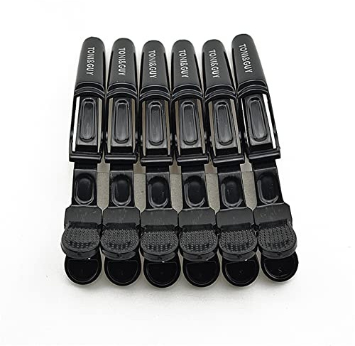 6 Stück Abteilklammern Haar Klammern Friseur Kunststoff Krokodil Haar Clips, Haarklemmen Haarclips Friseur Clips Professionelle Friseurspange, Haare Schneiden Schablone, Frisör Zubehör Für Damen
