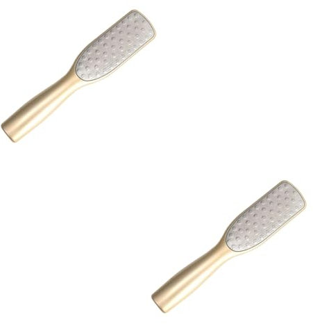 minkissy 2stücke Edelstahl Fußfeile Für Pediküre Dual-sided Hornhautentferner Mit Ergonomischem Griff Zur Effektiven Entfernung Harter Haut Und Fußpflege Für Glatte Füße Und Gesunde
