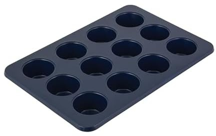KitchenAid Muffinform aus aluminisiertem Stahl, antihaftbeschichtet, Tintenblau