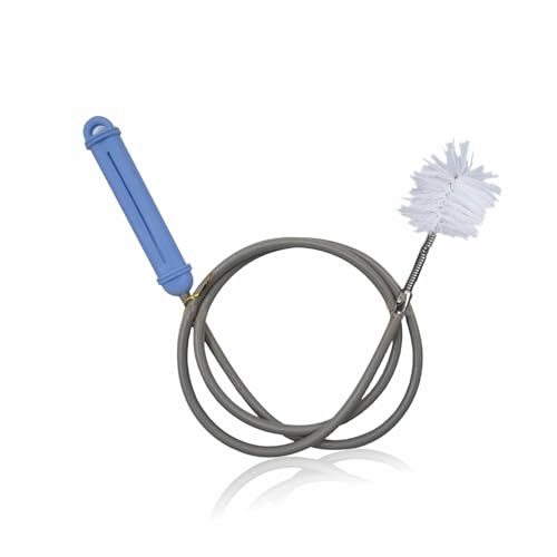 Plumbing Snake Pipe Cleaner Wire Flexible Spring Toilet Cleaner with Brush Plug Remover Cleaning Tool for Kitchen Tub Sink Shower Pipes Washbasins Kitchen Cleaning & 1 Meter Length (1pc)