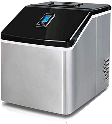 Suuim Máquina para Hacer Hielo: máquina para Hacer Hielo de Acero Inoxidable con Capacidad, Plateada