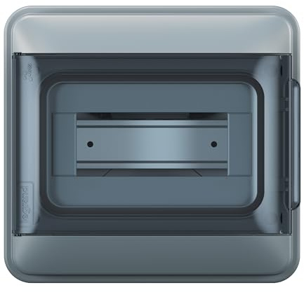 Legrand, Plexo S 601888 Répartiteur pour pièces humides IP65-IK07 1 rangée 8 modules Dimensions (H x l x P) 200 x 213 x 106 mm avec bornier conducteur neutre et conducteur de protection