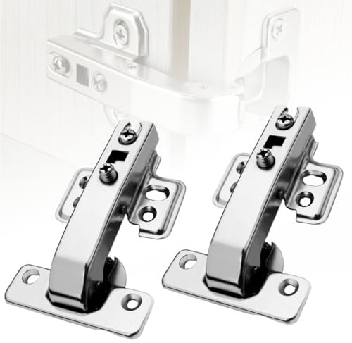 XINHAITC 2 Pack 90 Degree Cabinet Hinges Soft Close Folding Hinges for Kitchen & Wardrobe