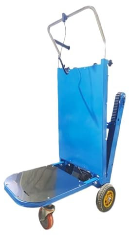 Kletterkarre, Zusammenklappbarer automatischer Treppensteiger, Transportwagen, 550 lbs maximale Tragfähigkeit, zusammenklappbarer Treppensteigerwagen mit Gummiketten for einfachen Bewegen schwerer Möb