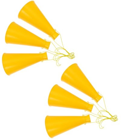 BESPORTBLE 6stücke Megafone Party-Trompeten Spielzeug Für Junge Mädchen Anfeuer-Requisite Fußball-trompetenspielzeug Aus Abs-Material Für Schulfeiern Hochzeiten Und Mehr
