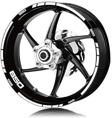 CLFJWZ Motorradreifen Und Felgen, Reflektierende Dekorative Aufkleber, Kombinations-Felgenaufkleber-Set Für Kawasaki Z650 Z 650 Z650(Style 4)
