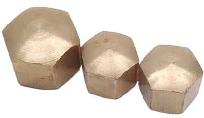 LIUCH Couvercle d'écrou borgne en laiton, M4 M5 M6 M8 M10 M12 M16 M20 DIN917, hexagone court et fin, 1 à 20 pièces(M5 10pcs)
