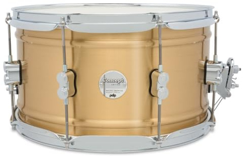 Pacific Drums Concept Series Metal Snare, 14 x 8, gebürstetes Messing, 1,2 mm, matt