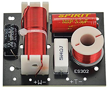 Okeeyseda ES302 2 Vie Altoparlante Audio Crossover Alti + Divisore di Frequenza Crossover Filtri per Altoparlanti DIY per Home Theater