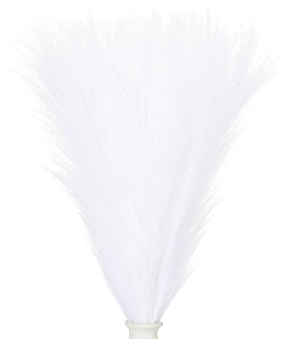 PATIKIL Pampas Decor 24 pollici, 50pz Pampas Artificiale all'Ingrosso Erba Finta Soffice Piccola Essiccata per Decorazioni Boho Casa Vasi Matrimonio Parete Pavimento, Bianco