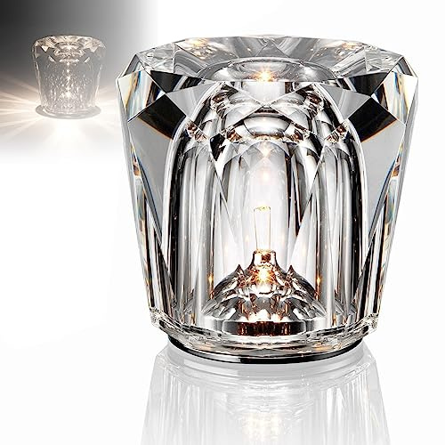 Crystal Wine Glass LED Table Lamp High end Aluminum Glass Cordless Rechargeable Night Light for Bedroom Bar Party Atmosphere Decoration Lamp