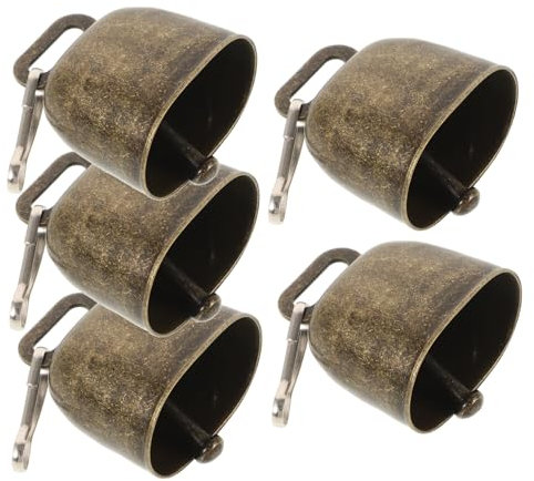 Supvox 5 Stücke Retro Kuh Glocken Handgemachte Dekorative Glocken Für Rinder Metall Kuh Schafe