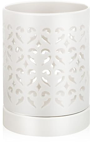 UKCOCO Pot De Fleurs pour Orchidées avec Drainage Soucoupe Et Design Creux pour Intérieur Et Jardin