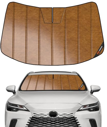 Pigenius Windshield Sun Shade for Lexus RX 2023-2026, Custom Front Window Sunshade - Leather