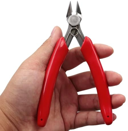 Seitenschneidezange, elektrische Draht-Seitenschneider, Präzisions-Bündigschneider, Edelstahl, weiche Eisen- und Kupferdrahtschere, für Elektronikreparatur, Schmuck, handgefertigt