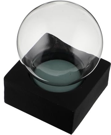ADOCARN Klare Glas Schneekugel Zum Selbermachen DIY-kit Mit Holzsockel Handwerkset Für Individuelle Heimdekoration Und Persönliche Geschenkideen