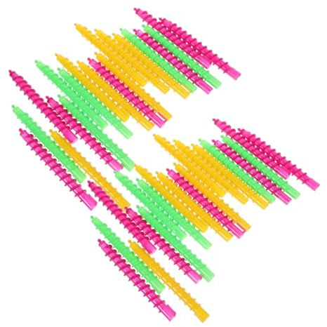 Veemoon 100 piezas Varillas Permanente para Rulos de Cabello Kit de Herramientas para Peinado con Varillas de Abs para Rizos y Ondas Cabello