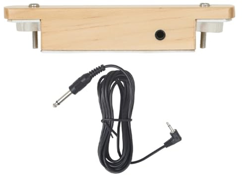Cabilock Holz Tonabnehmer für Akustikgitarre und Ukulele mit Knopf Bedienung Klare und Realistische Klangqualität Einfache Installation für Auftritte Zufällige Farbe