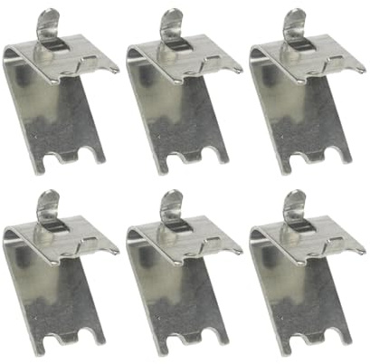 ROMISBABA 6pcs Refrigerator Shelf Clips Fridge Support Clamps Cooler Shelf Brackets Replacement for Household Freezers Easy Installation