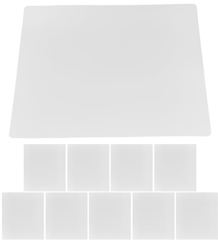 HOODANCOS Transparente 3D-zeichenmatte aus PVC 10 Stück für 3D-Stift | 3d Stift Schablonen, Durchsichtige PVC Kunstmatte, Transparentes Board als Zeichenhilfe