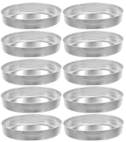 SHINEOFI Lot de 20 Plats de Pesée en Aluminium 150 Ml – Coupelles de Pesée à Fond Plat pour Balances Alimentaires et Laboratoires, Mini Bols pour Dosage et Mélange de Poudre, Usage