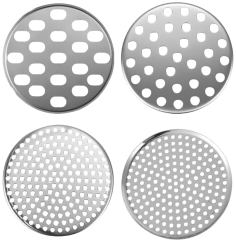 Schiacciapatate Acciaio Inox, Passapatate Manuale Grande Capacità con 4 Setacci Intercambiabili, Pressa per Patate, Purè di Patate, Frutta, Verdure, Limone, per Succhi, Marmellate e Spaetzle