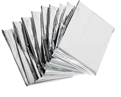 Yardwe 5 Pz Coperta Multiuso Alta Argento Riflettente Pellicola di Mylar Caldo Mantenendo Fogli di Alluminio Forniture per La Casa Verde per Negozio Negozio di Emergenza Negozio Crescita delle Piante