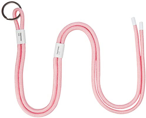 Pantone Design-Schlüsselband Adjustable Lanyard, Cross Body Key Chain, Verstellbarer Schlüsselanhänger zum Umhängen, robust und farbenfroh, Light Pink 182