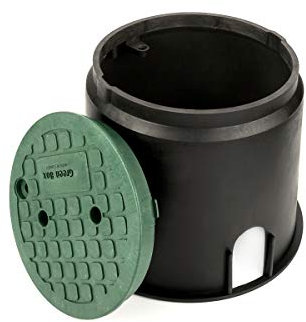 LST Ventilkasten Ventilbox mit Deckel rund 10 Regen Schacht Behälter Kugelhahn