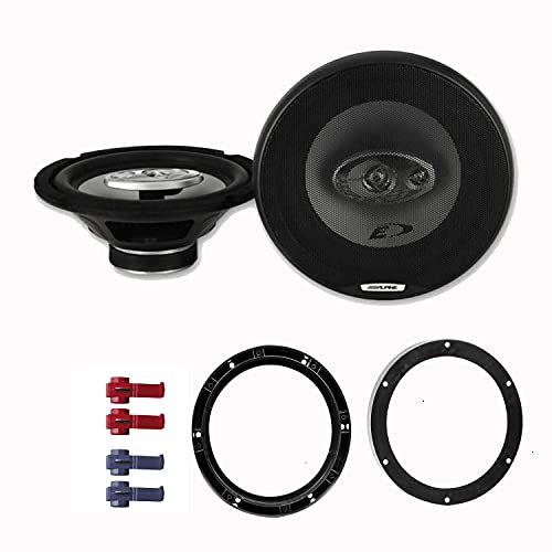 Alpine Lautsprecher SXE 2035S 560 Watt 20 cm 3 Wege Koax für VW Golf 5 1K ab 2003 Einbauort: Türen vorne