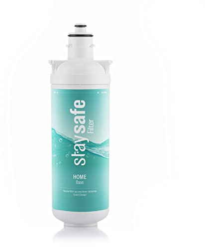 stsafe BASE Ersatzfilter | Wasserfilter Untertisch Ersatzkartusche | Ersatzkartusche für Base Wasserfilter, Langlebige Aktivkohle-Filterkartusche gegen Schadstoffe, Schnellwechselsystem