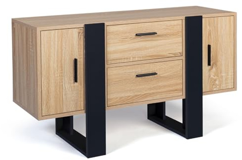 IDMarket - Buffet Bas 105 cm Phoenix Bois et Noir