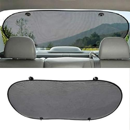 TOTMOX Auto-Heckscheiben-Sonnenschutz mit Saugnapf für einfache Installation, Sonnenschutzrollo passend für Bildschirmschutz Universal