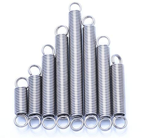ZSBLXHHJD Hardware Tensile Spring Loop Hook Tension Spring Coil Extension Spring Wire Diameter 1.0mm Outer Diameter 10mm Pull Spring Pull Back Spring (Size : 260mm (1Pcs))