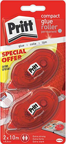 Rotolo di colla Pritt Compact Permanent 2° prezzo medio su blister | 10 pezzi