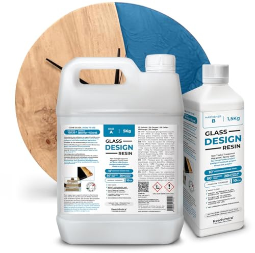 Resina epossidica trasparente per tavoli GLASS DESIGN RESIN (1,3 kg)