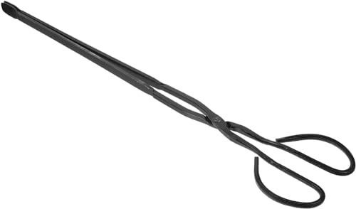 Kaminzange/Grillzange mit langem Griff/robuste Brennholzzange/Kaminzubehör/Outdoor Grillkohleclip