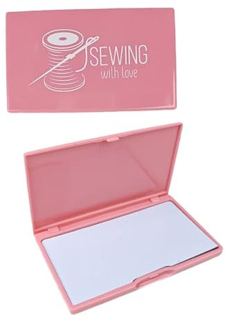 2 Stk Magnetischer Nadelhalter Klappdeckel-Design Armnadelkissen Magnetisch für Einen Freund, Der Eine Schneiderei Besitzt Magnetische Nadelbox(Dark pink)