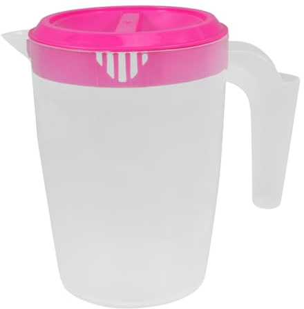 Cabilock Wasserkaraffe 1.5L Wiederverwendbarer Saftkrug Mit Deckel Für Kühlschrank Eistee Und Kaltwasserkrug Für Zuhause Und Büro