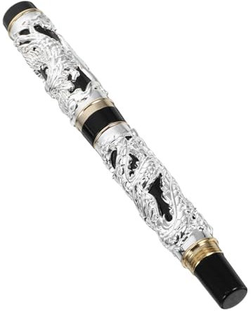 OFFSCH Dragon Phoenix Füllfederhalter Vintage Metall Stift Im Chinesischen Stil Retro Design Mit Drachenmuster Für Kalligraphie Zeichnungen Und Unterschriften Aus Zinklegierung