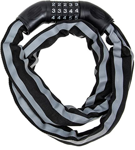 Toyvian Cerradura De Cadena Antirrobo De Dígitos para Bicicletas y Motocicletas Combinación y Resistente para Seguridad De Patinetes y Equipos Exteriores