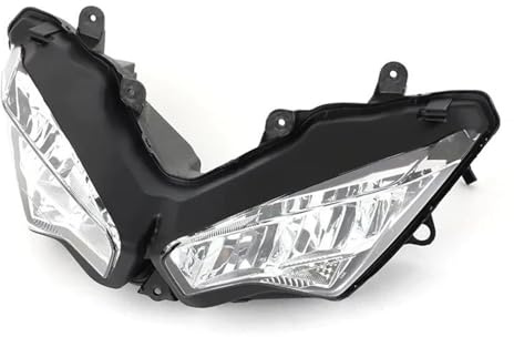 QFJFBGGH Faros Delanteros para Kawasaki para Ninja 400 650 2018-2023 para ZX6R para ZX-6 636 Faro Delantero Motocicleta Faro Delantero Carcasa Lámpara Faro Delantero Montaje De Faro Delantero