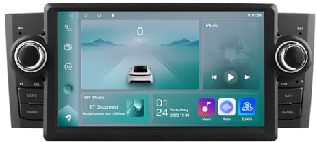 Ossuret Radio de Coche para Fiat Grande Punto Linea (2007-2012), 7 Pulgadas Android 14 Pantalla táctil 2+32GB navegación GPS con Carplay Android Auto WiFi Bluetooth USB